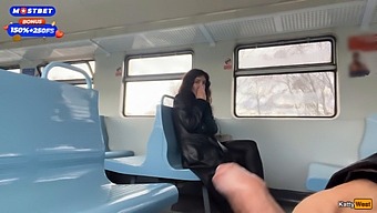 A Public Train Adventure With A Happy Ending And A Cumwalk In Between The Carriages.